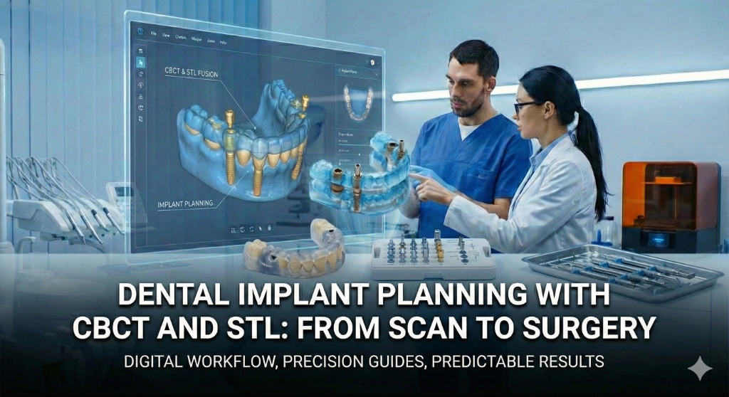 Dental Implant Planning with CBCT and STL: From Scan to Surgery