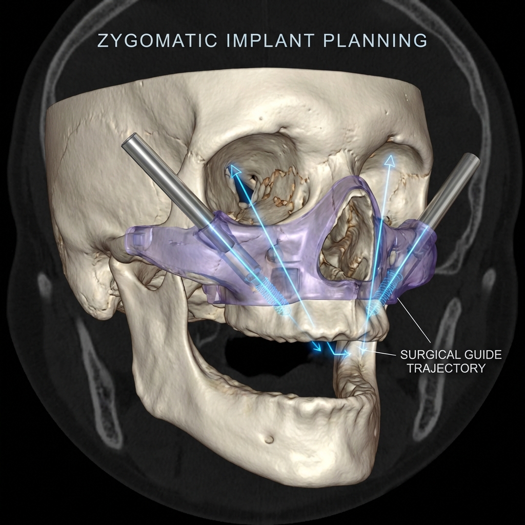 Complex Case: Zygomatic Implant Planning with Severe Bone Loss